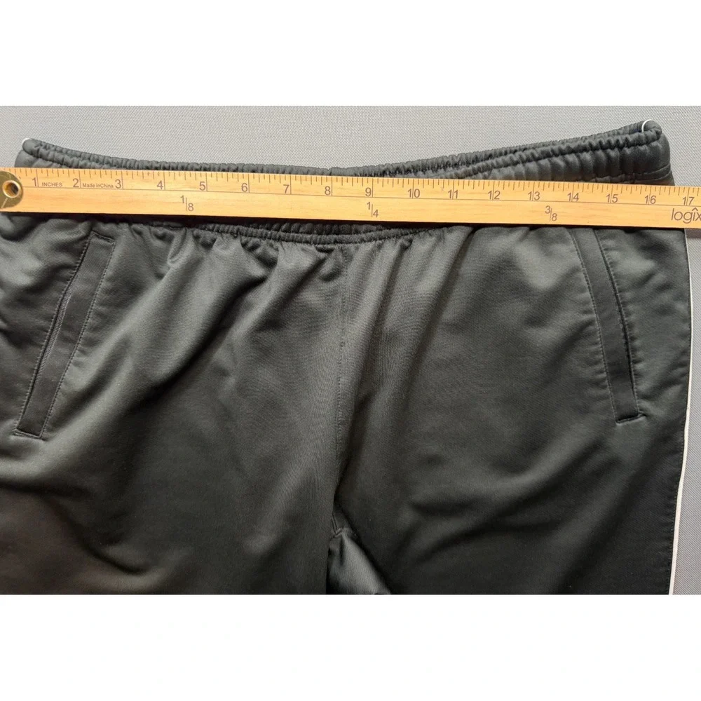 Vintage Nike Team Dri-FIT Track Pants Black Ankle Zip Y2K | Boy's Youth L 12-14